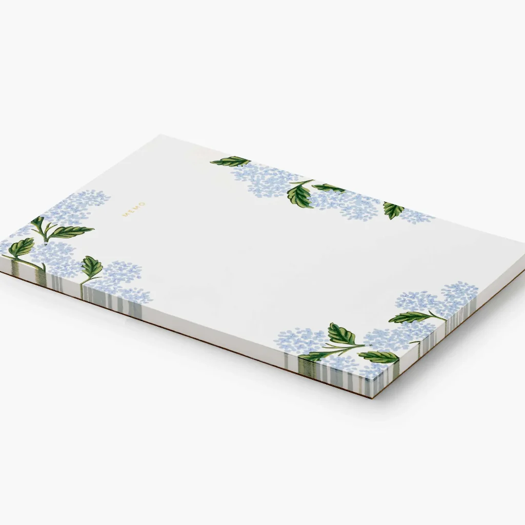 Rifle Paper Co : Hydrangea Large Memo Notepad - Image 2