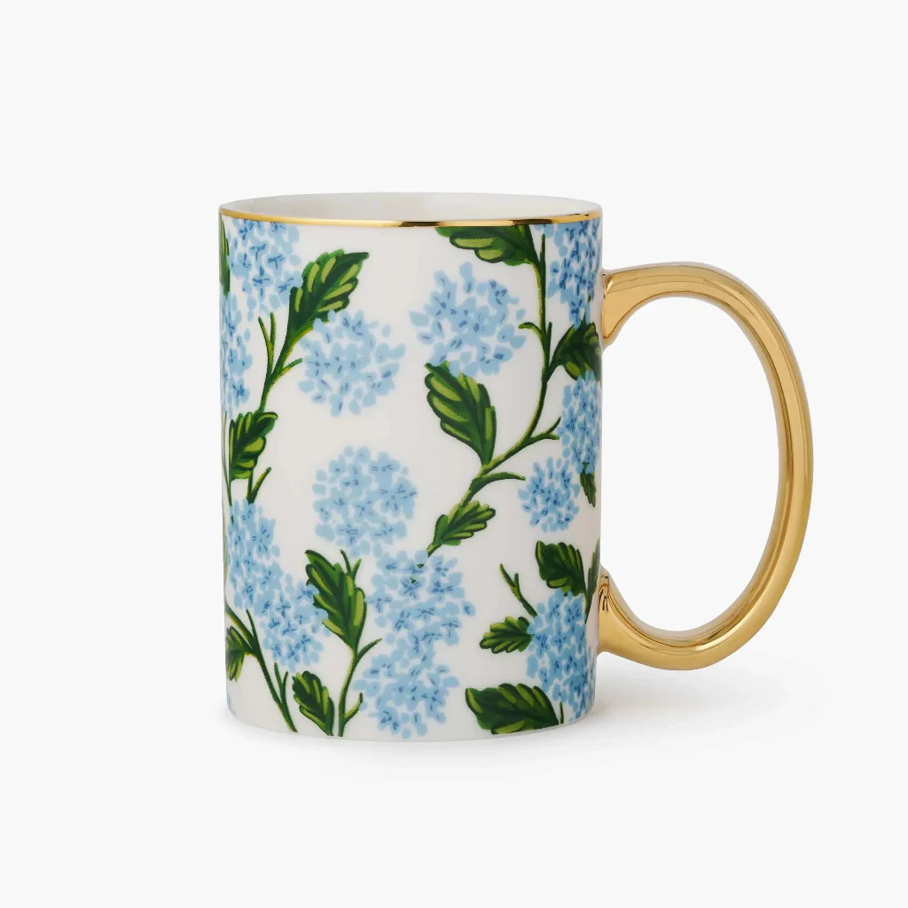Rifle Paper Co : Hydrangea Porcelain Mug
