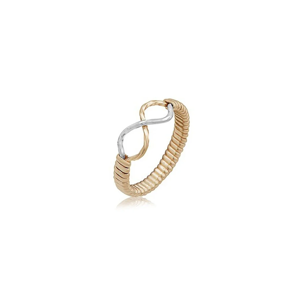 Ronaldo Jewelry : Infinity Ring in Gold/Silver
