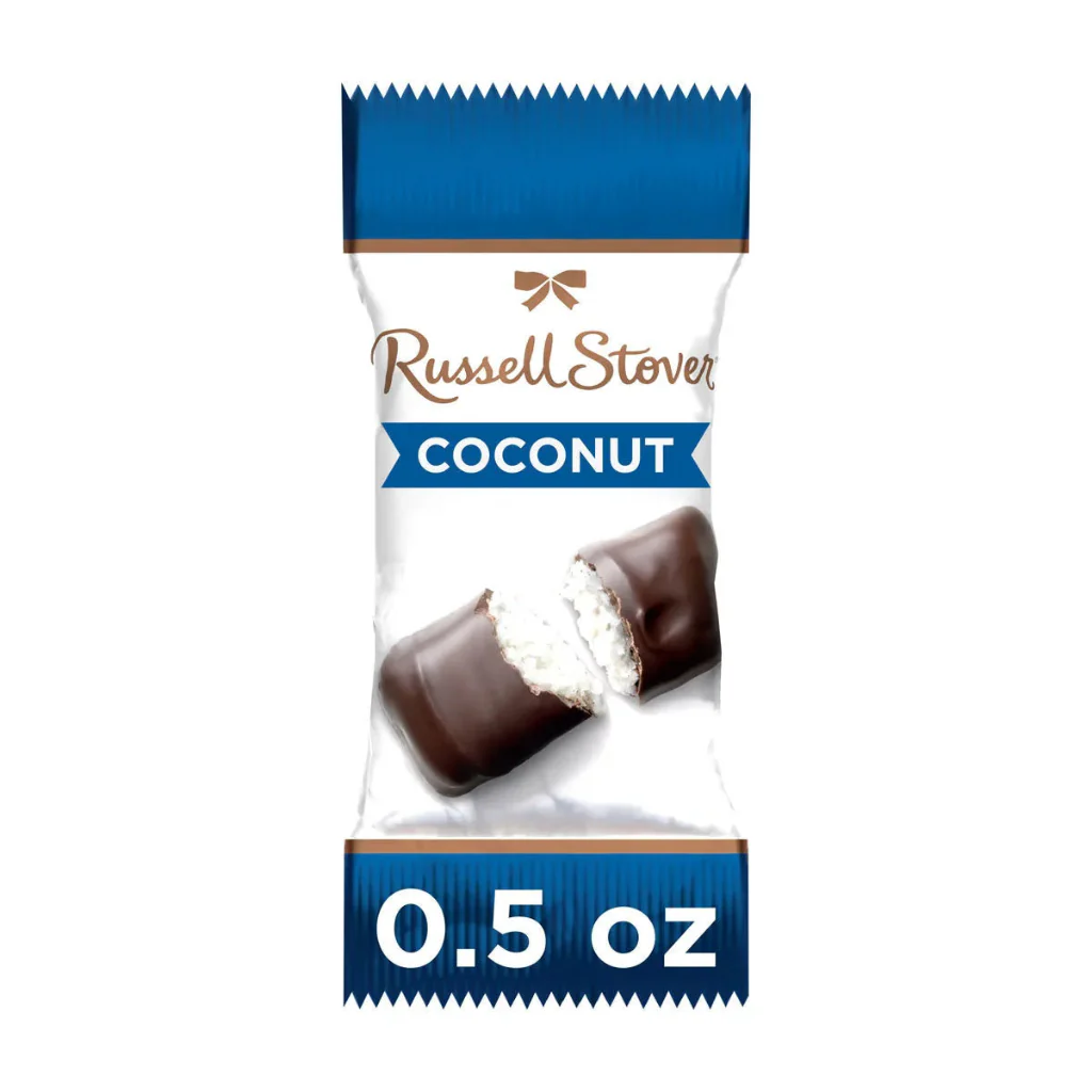 Russell Stover :  Dark Coconut Snack 0.5 Oz