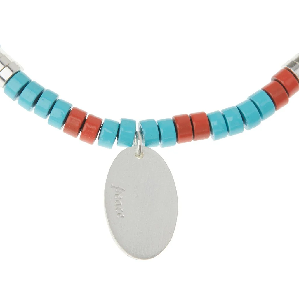 Scout Curated Wears : Stone Intention Charm Bracelet - Aqua Terra/Silver - Image 2