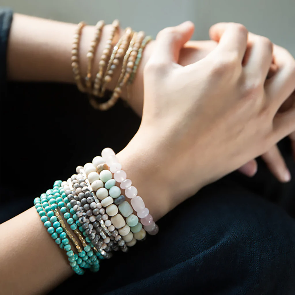 Scout Curated Wears : Stone Stack Bracelet - African Turquoise - Image 3
