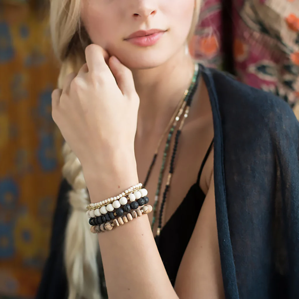 Scout Curated Wears : Stone Stack Bracelet - African Turquoise - Image 4