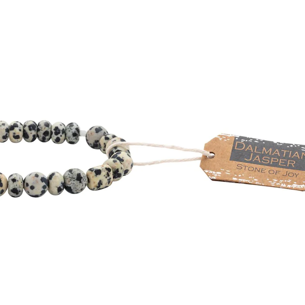 Scout Curated Wears : Stone Stack Bracelet Dalmatian Jasper - Stone of Joy - Image 2