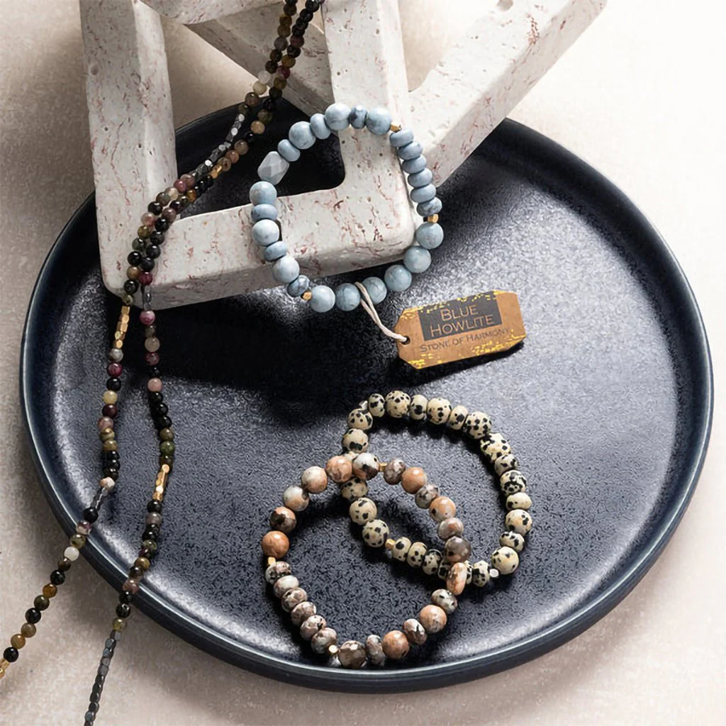 Scout Curated Wears : Stone Stack Bracelet Rhodonite - Stone of Healing - Image 4