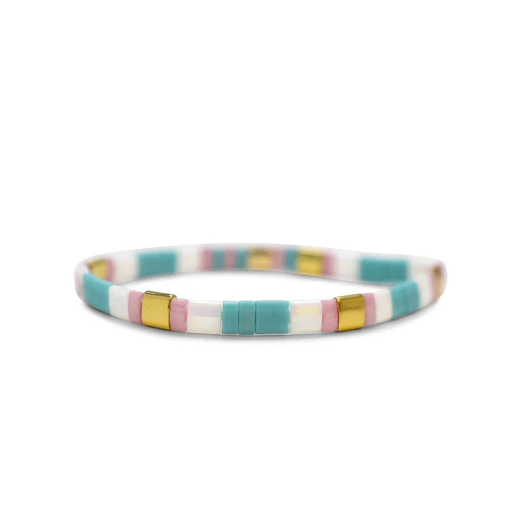 Stia : AUNT - Morse Code Tila Beaded Bracelet - Image 2