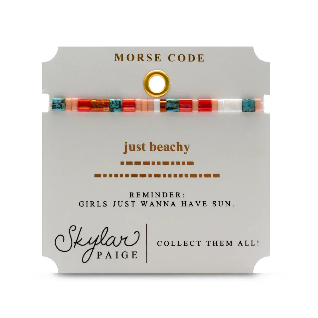 Stia : Just Beachy Morse Code Bracelet