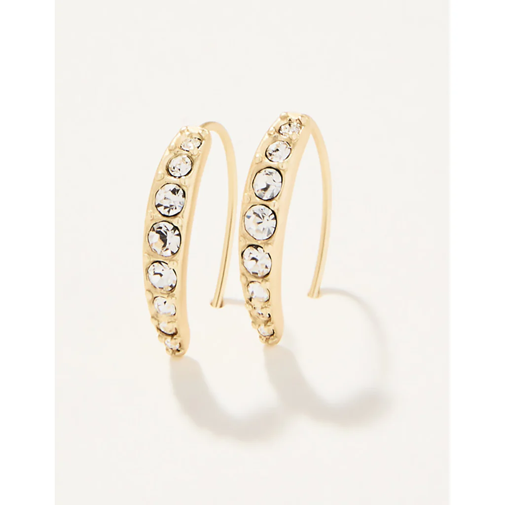 Spartina 449 : Small Sparkle Arc Hoop Earrings