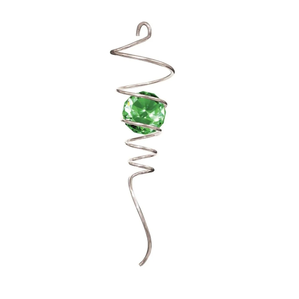 Spinfinity : Wind Spinner Spiral Tail-Silver/Green