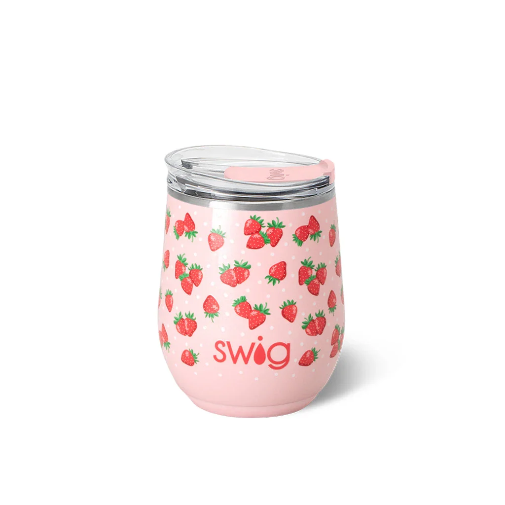 Swig : Strawberry Shortcake Stemless Wine 12oz