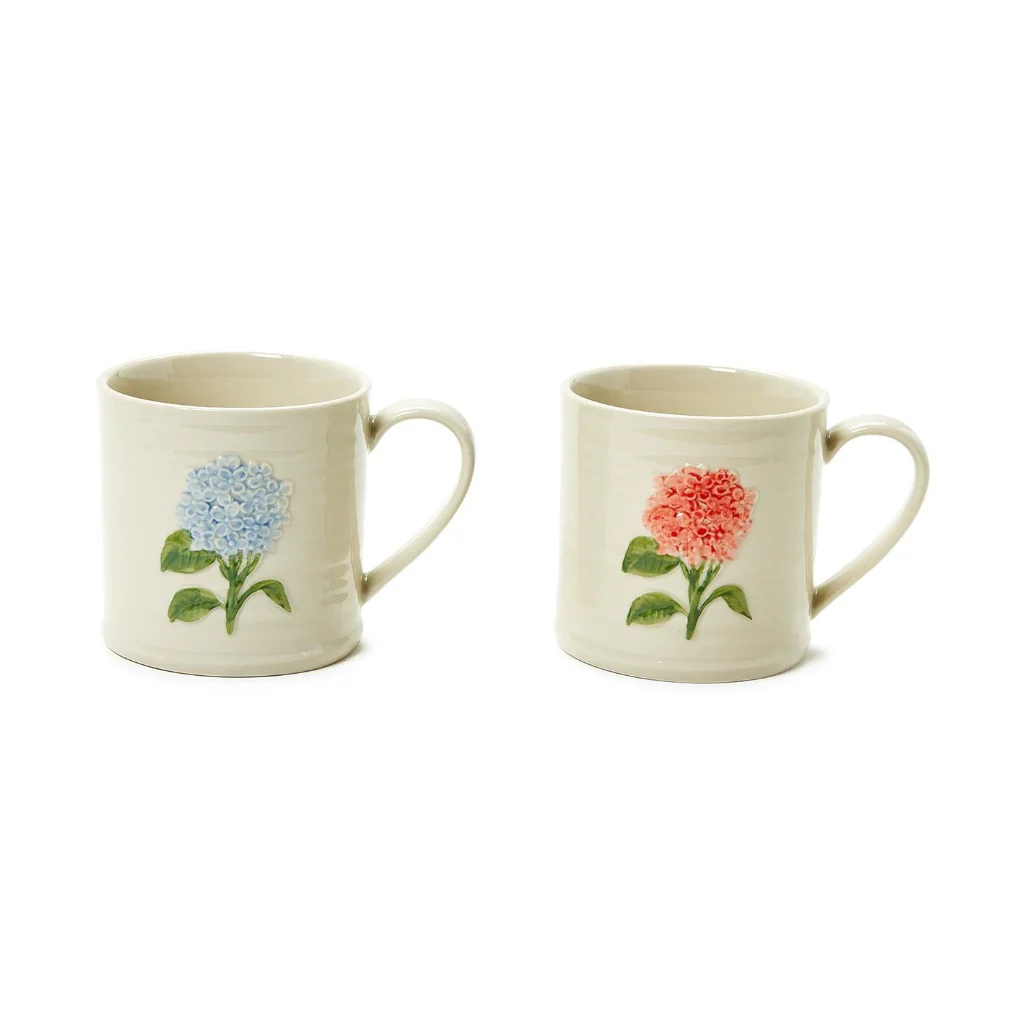 Twos Company : Hydrangea Mug Asst 2 Colors