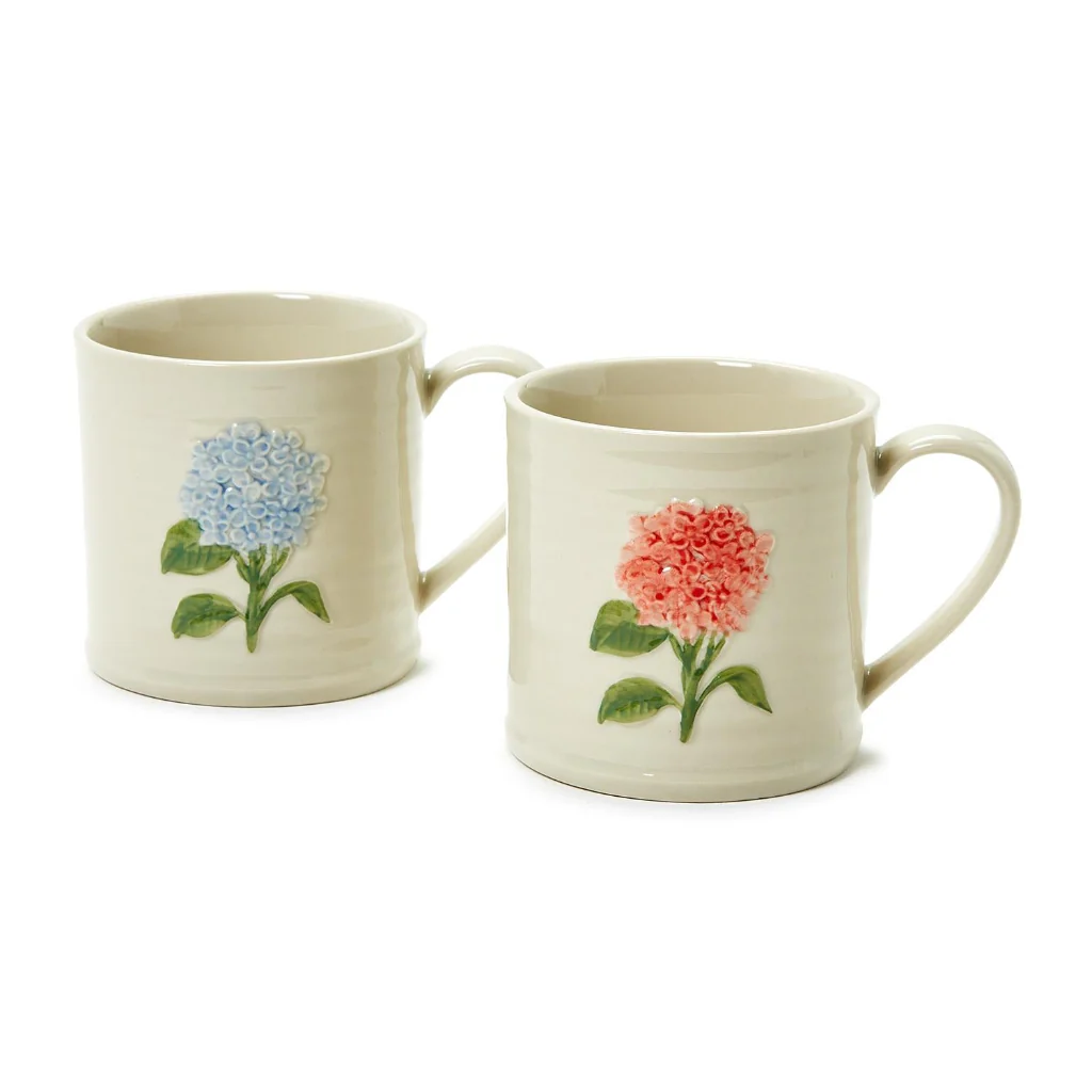 Twos Company : Hydrangea Mug Asst 2 Colors - Image 2
