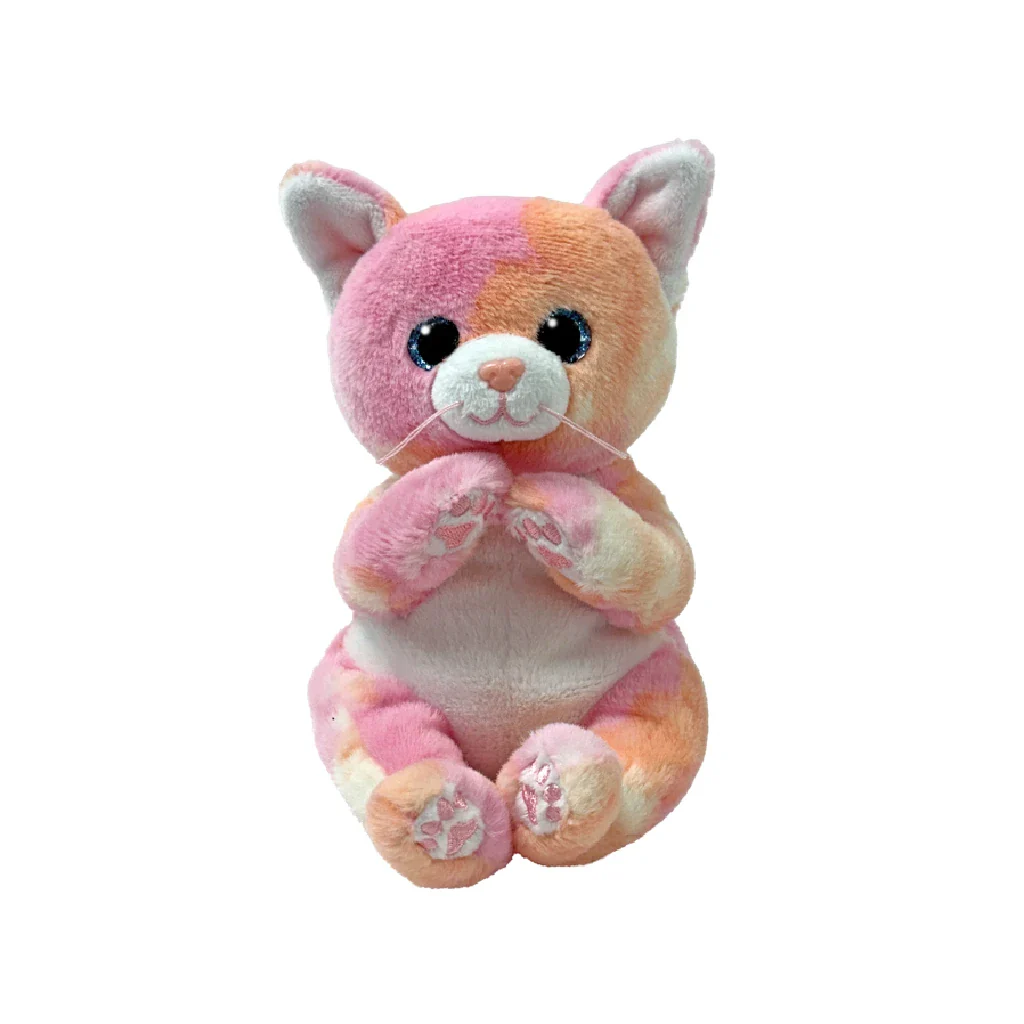 Ty : Beanie Bellies Lillibelle The Pink Kitten Soft Plush