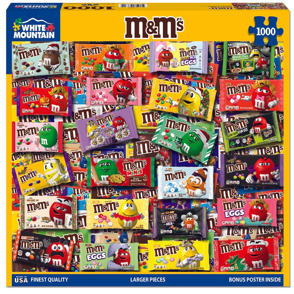 White Mountain : M&M 1000 Piece Puzzle