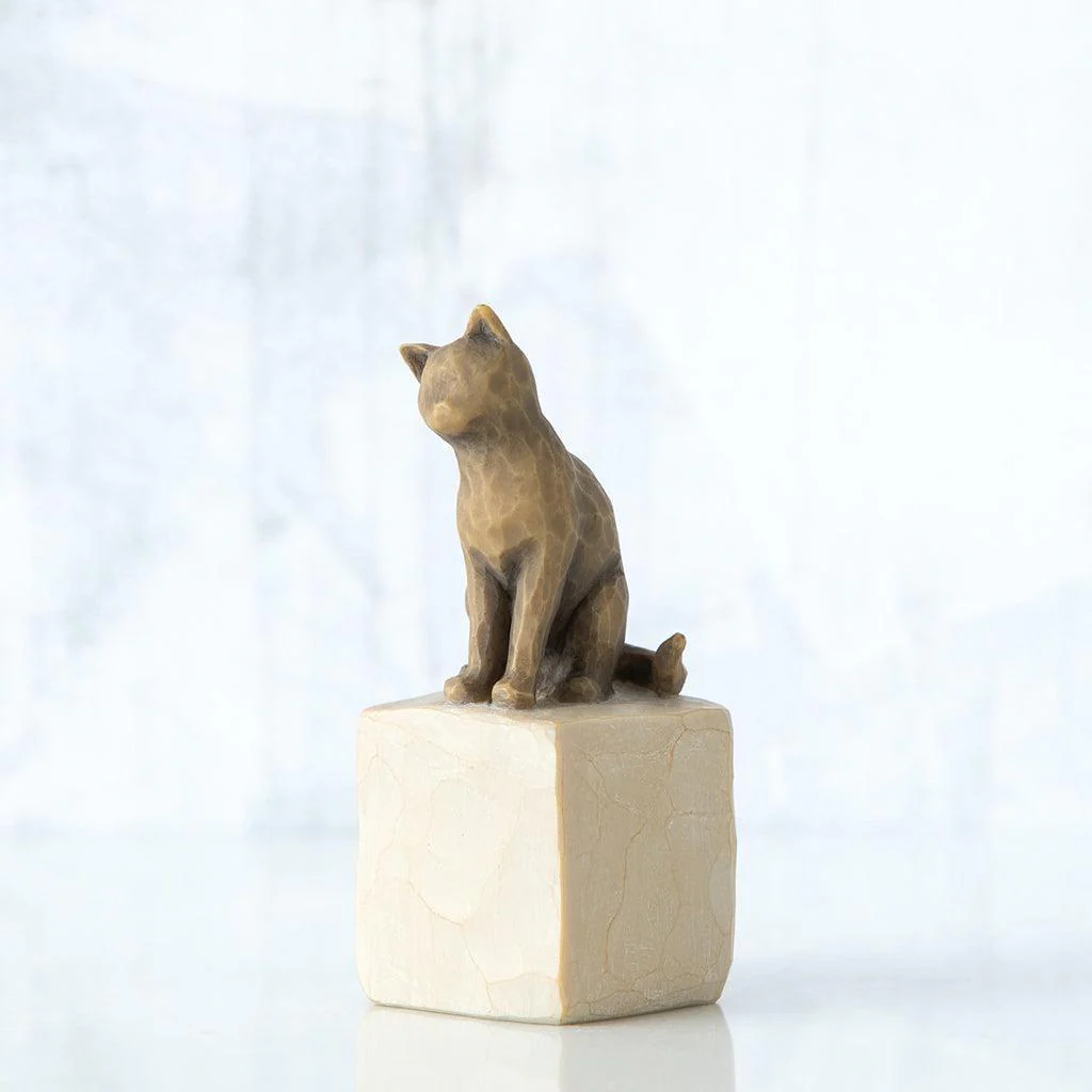 Willow Tree : Love My Cat (Dark) Figurine - Image 2