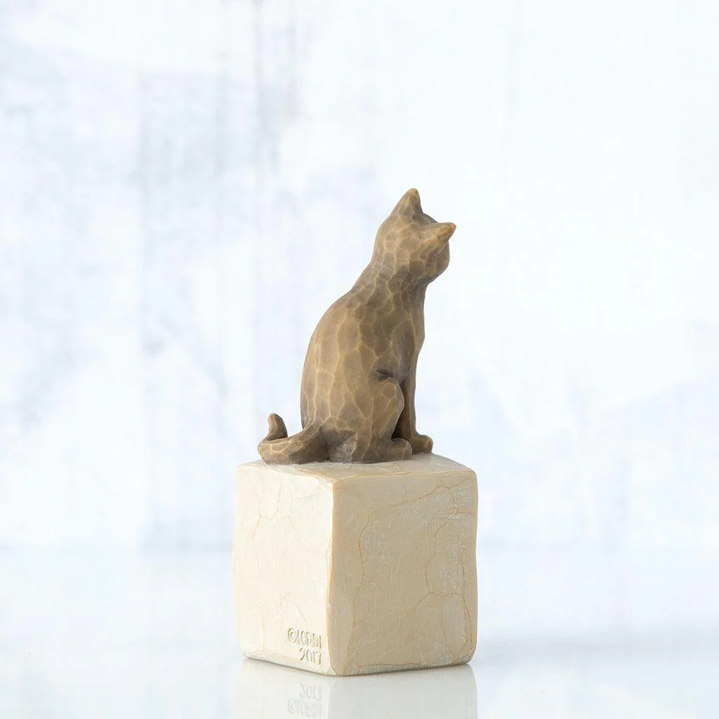 Willow Tree : Love My Cat (Dark) Figurine - Image 3
