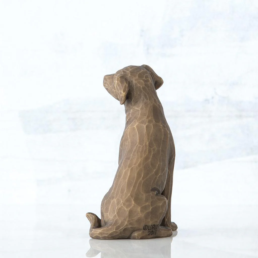 Willow Tree : Love My Dog (Dark) Figurine - Image 3