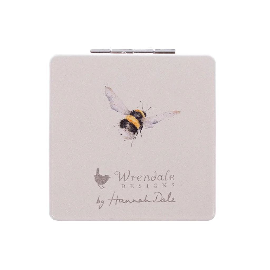 Wrendale Designs : Bee Compact Mirror - Flight of the Bumblebee - Image 2