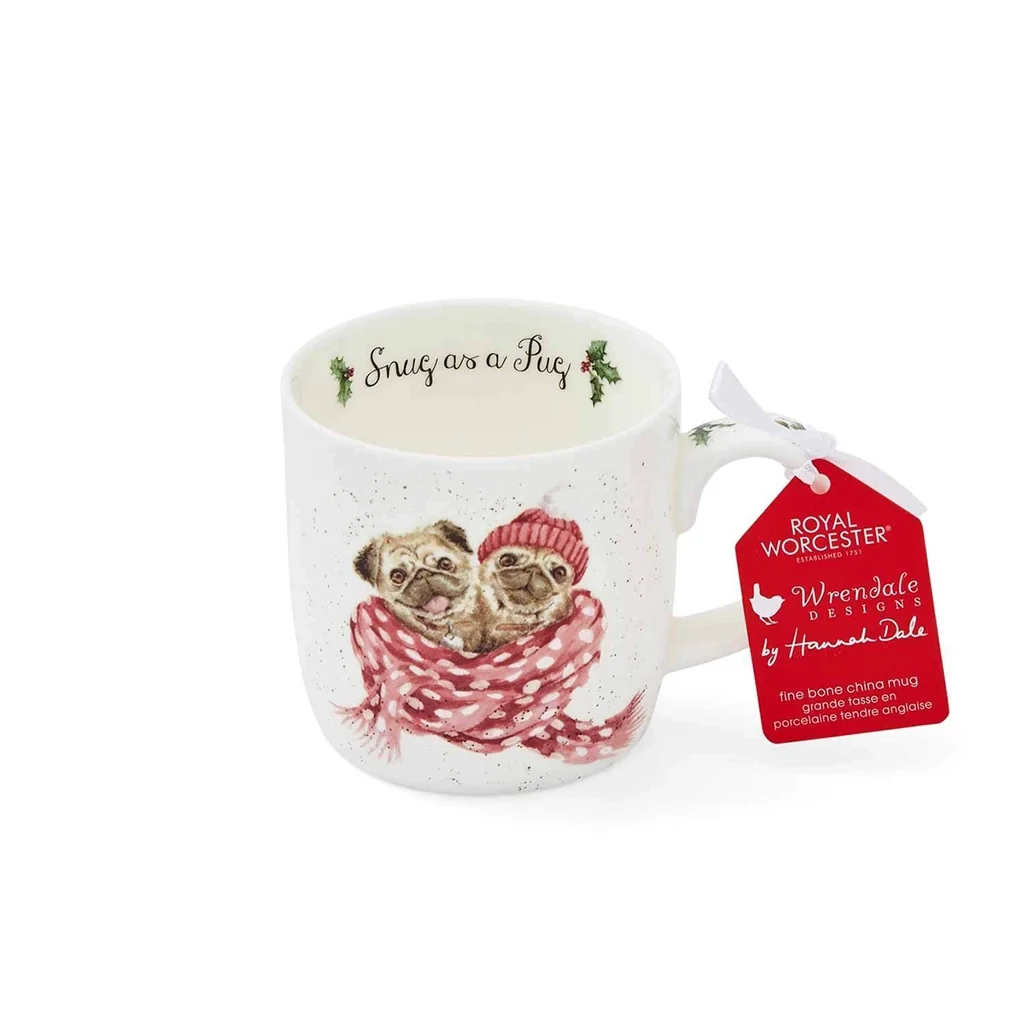Wrendale Designs : Snug as a Pug Mug