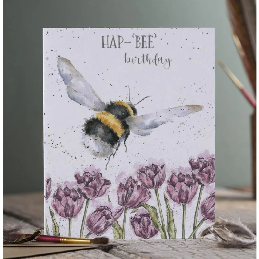 Wrendale : Hap-bee Birthday' Bee Birthday Card - Image 2