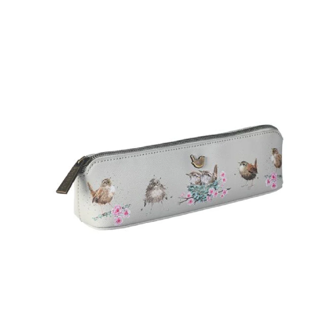Wrendale : ‘Little Tweets’ Wren Brush Bag / Pencil Case - Image 2
