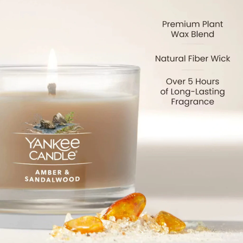 Yankee Candle : Amber & Sandalwood Candles - Image 3