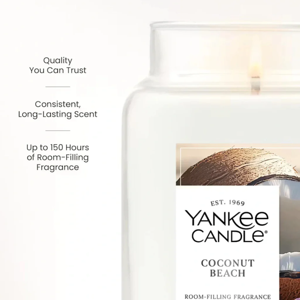 Yankee Candle : Coconut Beach Large Jar Candles - Image 3