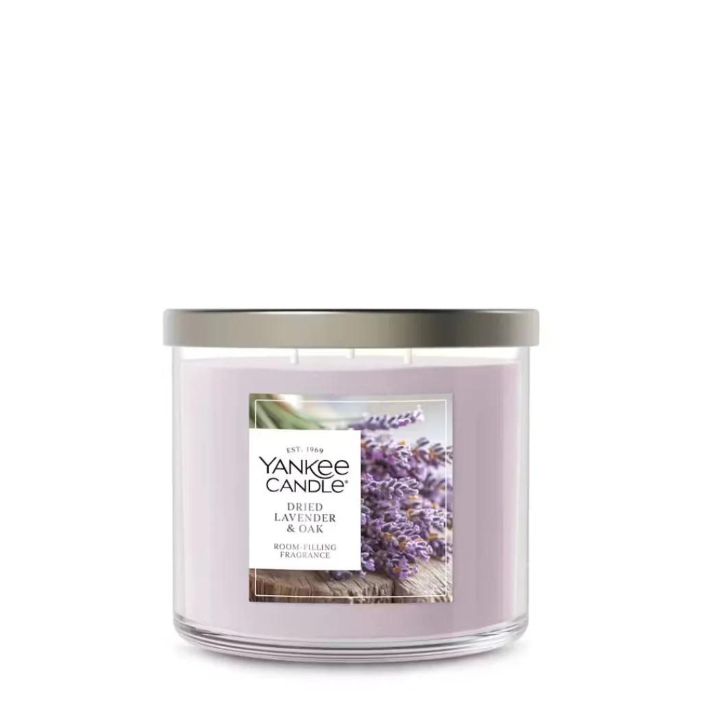Yankee Candle : Dried Lavender & Oak 3-Wick Candles