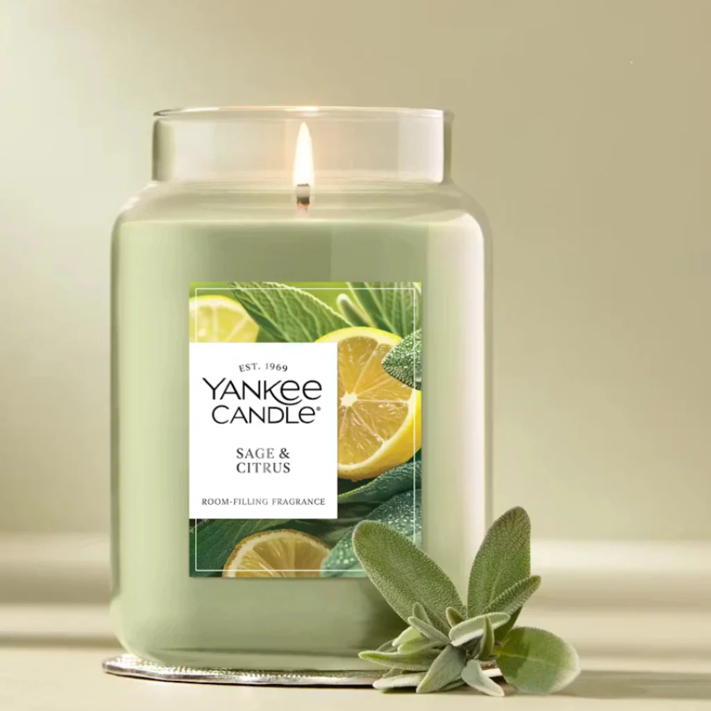 Yankee Candle : Sage & Citrus Large Jar Candles - Image 2
